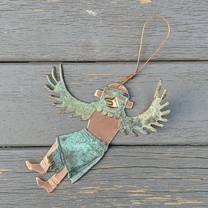 Hand-made Genuine Copper Eagle Dancer Ornament